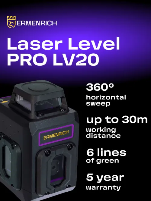 photo Ermenrich PRO LV20 Laser Level,  11