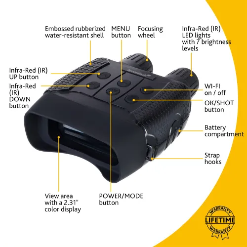 image Levenhuk Halo 13X Wi-Fi Digital Night Vision Binoculars,  13