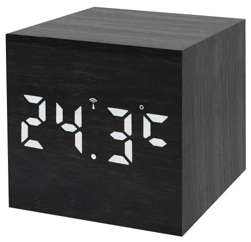 image Bresser MyTime WAC Tabletop Alarm Clock, black,  3