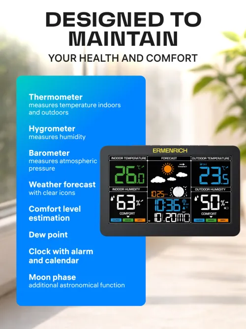 image Ermenrich Report WR60 Weather Station,  13
