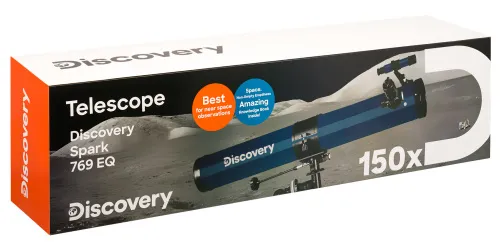 picture Levenhuk Discovery Spark 769 EQ Telescope with book,  15