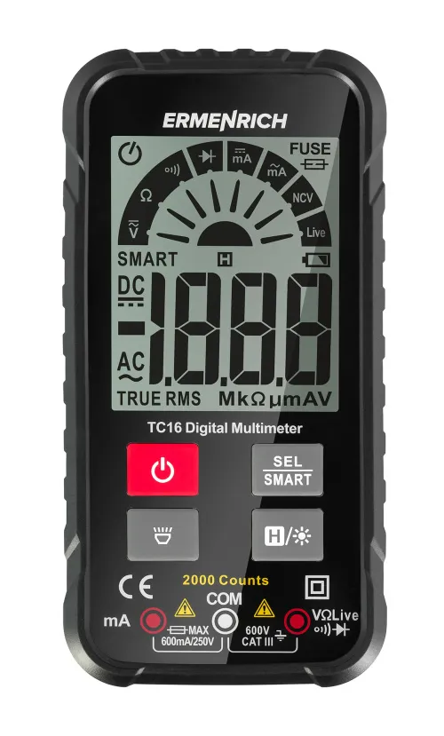 photograph Ermenrich Zing TC16 Digital Multimeter,  3