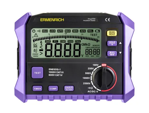 image Ermenrich Ping ET50 Insulation Tester,  3