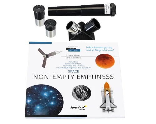 picture Levenhuk Discovery Spark Travel 50 Telescope with book,  5