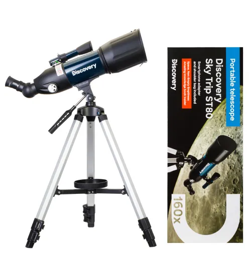 picture Levenhuk Discovery Sky Trip ST80 Telescope with book,  2