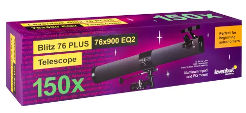 photo Levenhuk Blitz 76 PLUS Telescope,  12