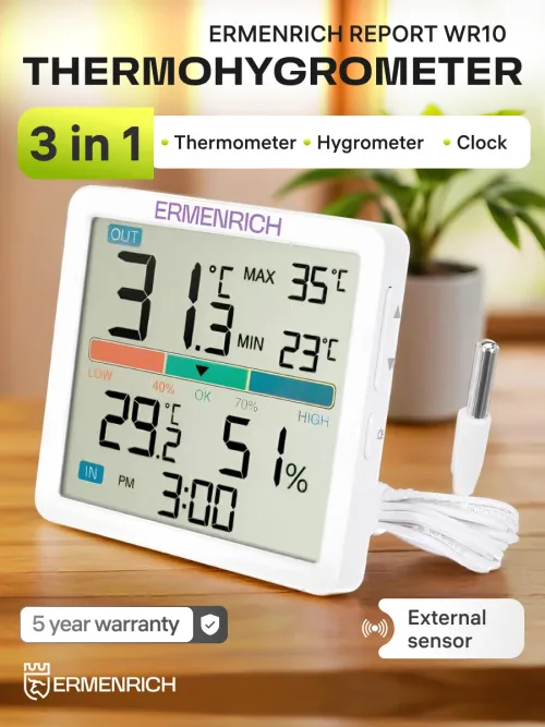 image Ermenrich Report WR10 Thermohygrometer,  8