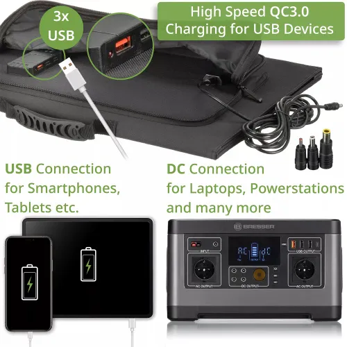 image Bresser Mobile Solar Charger 90 Watt with USB,  7