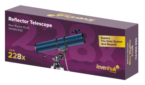 image Levenhuk New Skyline PLUS 114/900 EQ2 Telescope,  2