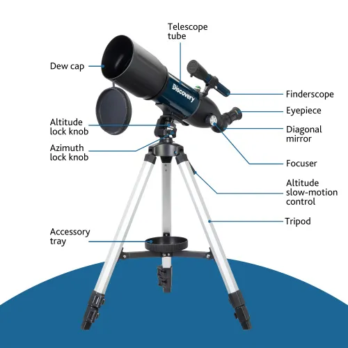 picture Levenhuk Discovery Sky Trip ST80 Telescope with book,  19