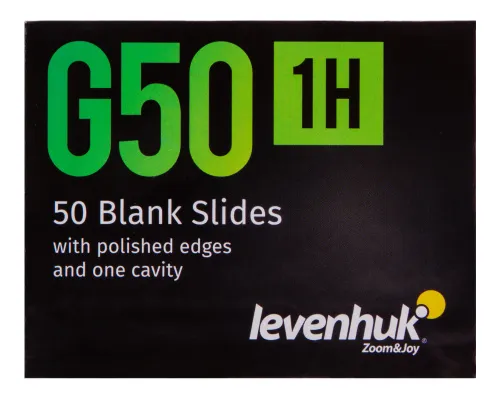 image Levenhuk G50 1H Single Cavity Blank Slides, 50 pcs,  7