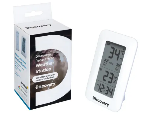 picture Levenhuk Discovery Report W10 Weather Station with clock,  2