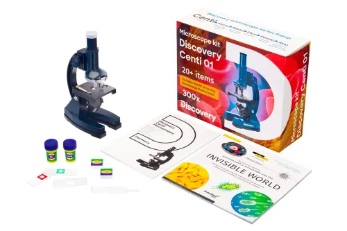 picture Levenhuk Discovery Centi 01 Microscope with book,  3