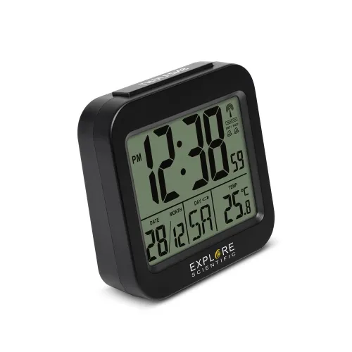 picture Explore Scientific RC Alarm Clock, black,  3