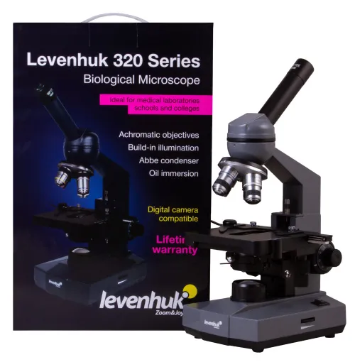 photo Levenhuk 320 PLUS Biological Monocular Microscope,  16