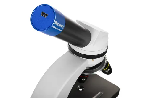 picture Levenhuk Discovery Nano Polar Digital Microscope with book,  8