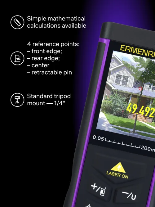 picture Ermenrich PRO LR100 Laser Meter, with camera,  11