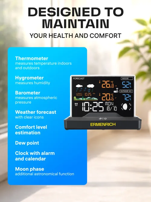 photograph Ermenrich Report WR40 Weather Station,  12