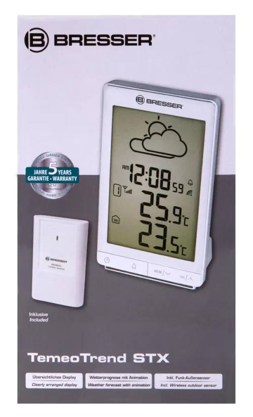 photo Bresser TemeoTrend STX RC Weather Station, white,  13
