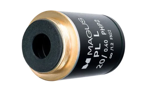 photograph MAGUS 20HP 20х/0.40 Plan L phase PHP2  ∞/1.2 WD 8.0mm Objective,  4