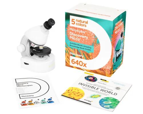 picture Levenhuk Discovery Micro Microscope with book,  4