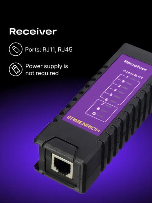 photograph Ermenrich NetGeeks NP10 Cable & PoE Tester,  11