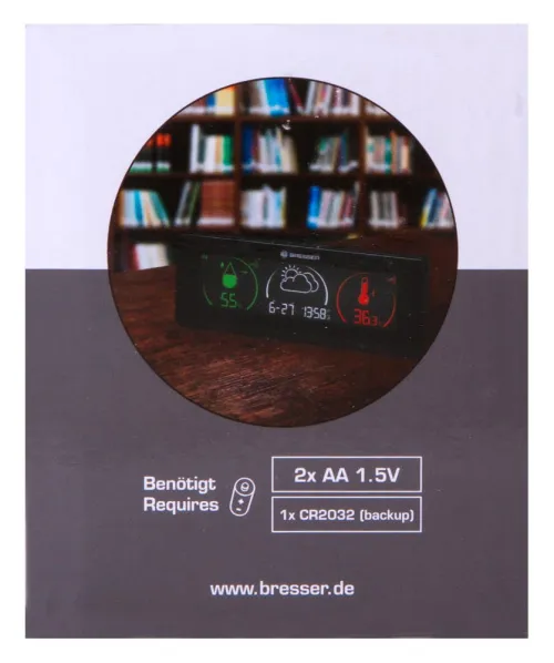 photograph Bresser Temeo Life Weather Station with Color Display, black,  13