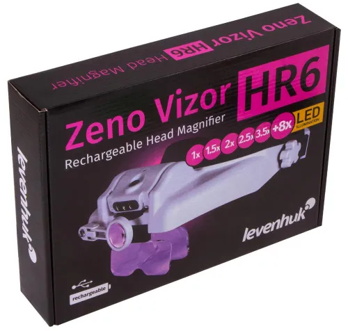 image Levenhuk Zeno Vizor HR6 Head Rechargeable Magnifier,  11