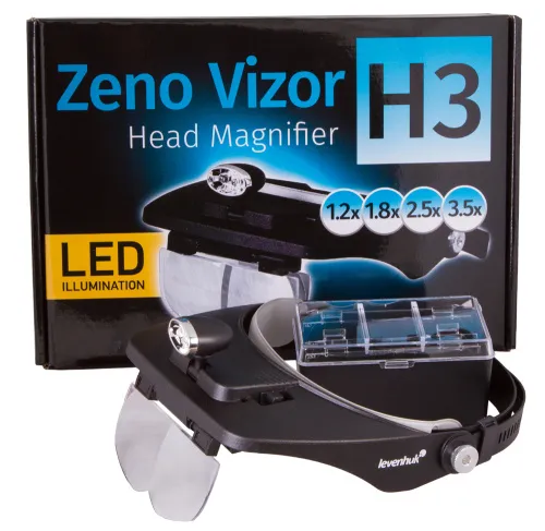 image Levenhuk Zeno Vizor H3 Head Magnifier,  10