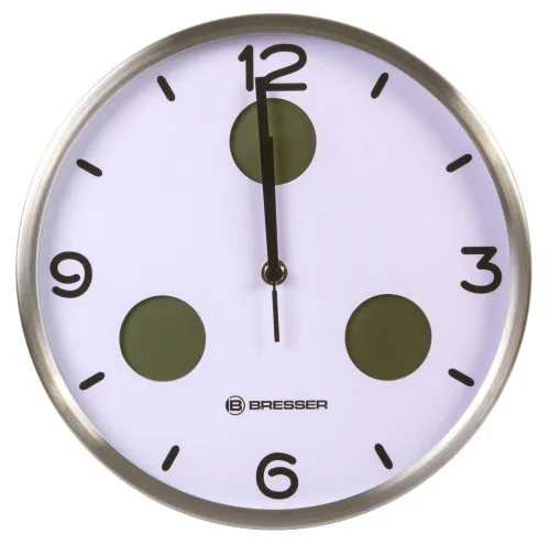 picture Bresser Optus MyTime Bresser MyTime io NX Thermo/Hygro Wall Clock 35cm, white,  5