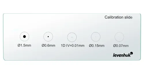 photograph Levenhuk MED X/Y Calibration Slide,  3