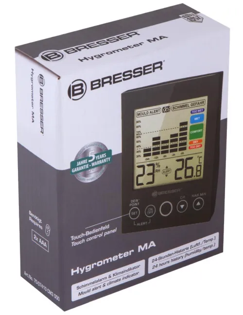picture Bresser Mould Alert Hygrometer, black,  8