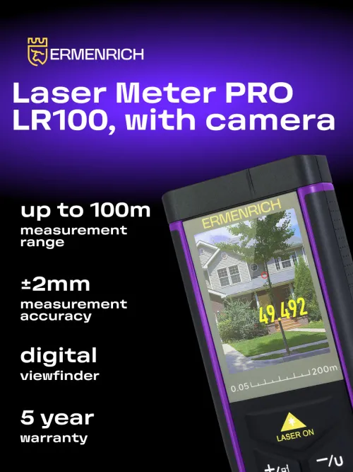 picture Ermenrich PRO LR100 Laser Meter, with camera,  9