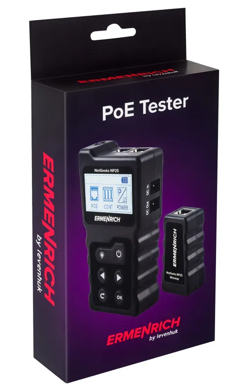 image Ermenrich NetGeeks NP25 PoE Tester,  10