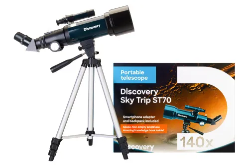 photo Levenhuk Discovery Sky Trip ST70 Telescope with book,  2