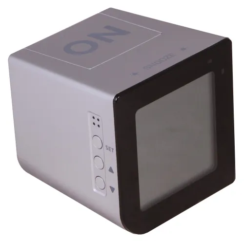 image Bresser FlipMe Tabletop Alarm Clock, silver,  3