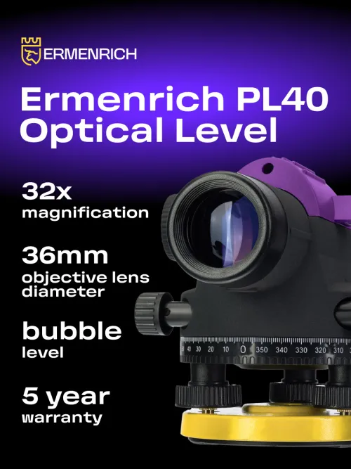 image Ermenrich PL40 Optical Level,  13