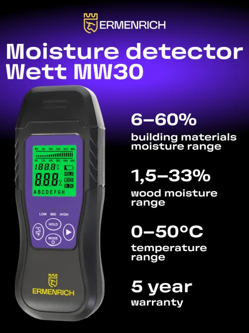 picture Ermenrich Wett MW30 Moisture Detector,  7