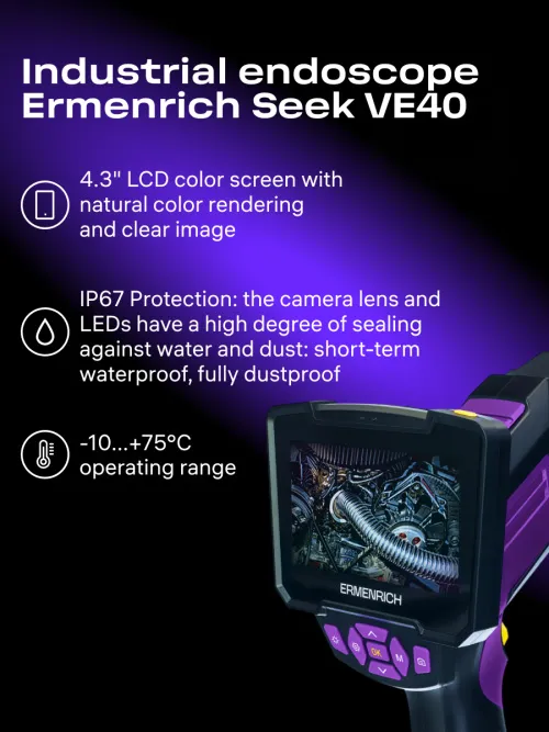 image Ermenrich Seek VE40 Industrial Endoscope,  18