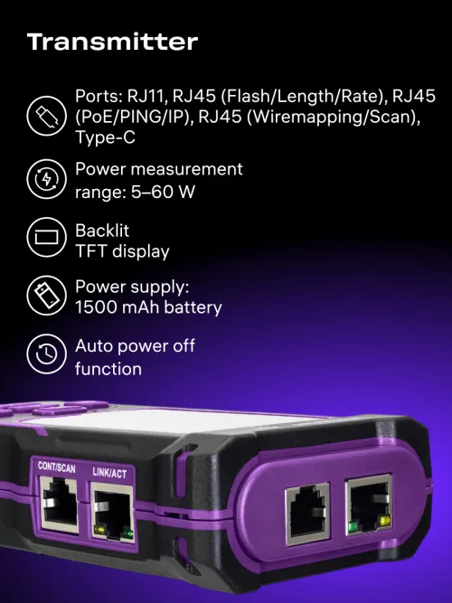 picture Ermenrich NetGeeks NP50 Multifunctional Cable Tester,  16
