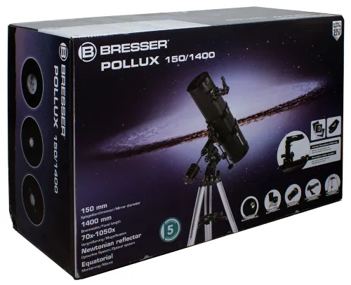 picture Bresser Pollux 150/1400 EQ3 Telescope,  9