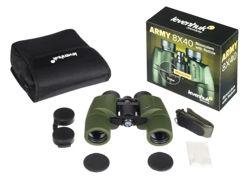 photo Levenhuk Army 8x40 Binoculars with Reticle,  5