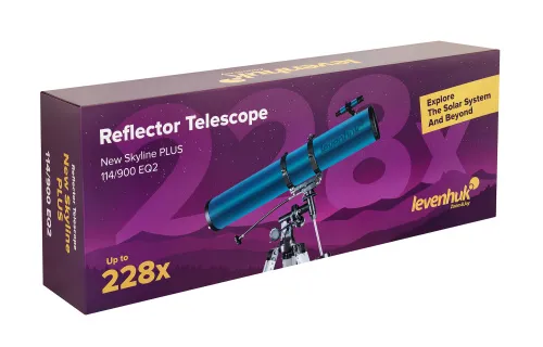 image Levenhuk New Skyline PLUS 114/900 EQ2 Telescope,  13
