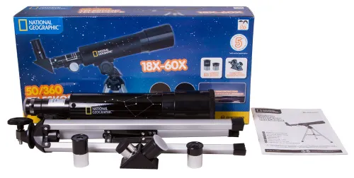photo Bresser National Geographic 50/360 AZ Telescope,  7