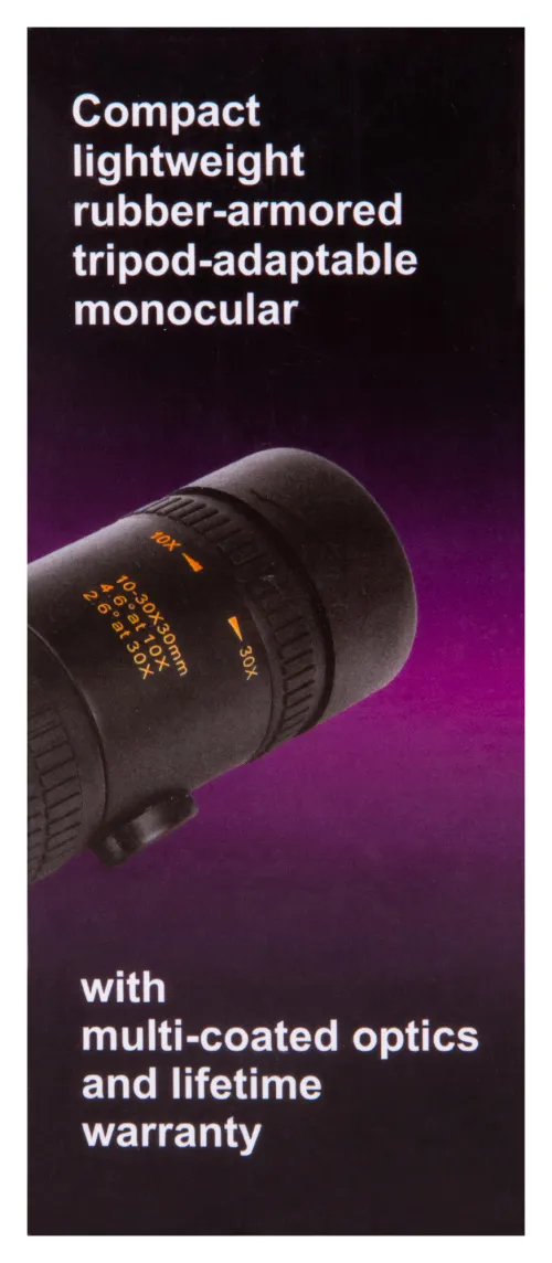 image Levenhuk Atom 10–30x30 Monocular,  12