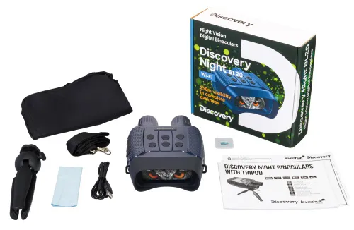 photo Levenhuk Discovery Night BL20 Digital Night Vision Binoculars with Tripod,  2