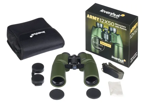 picture Levenhuk Army 12x50 Binoculars with Reticle,  5