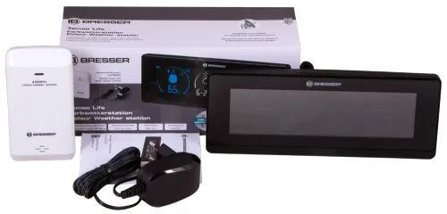 photograph Bresser Temeo Life Weather Station with Color Display, black,  2