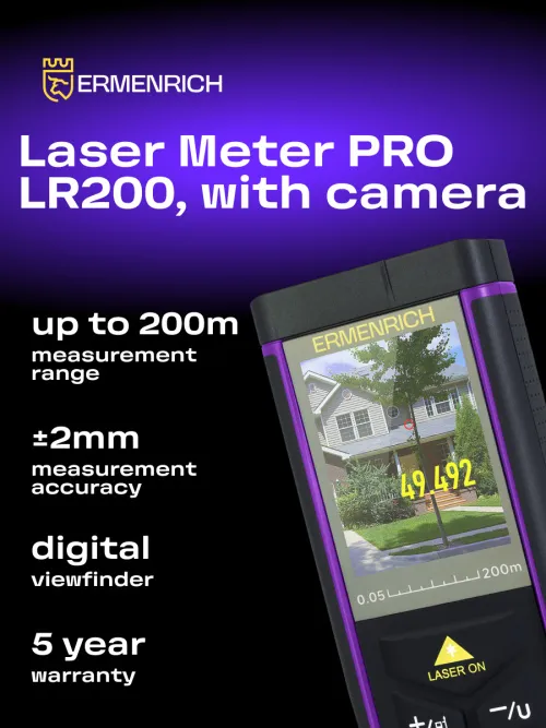 photograph Ermenrich PRO LR200 Laser Meter, with camera,  9