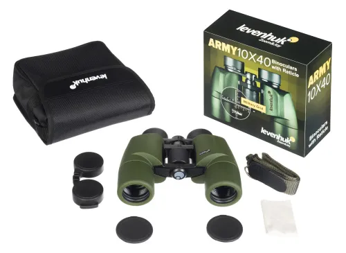 photo Levenhuk Army 10x40 Binoculars with Reticle,  5
